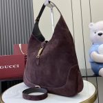 Gucci Jackie 1961 Large Cabernet Suede 3 Gucci Jackie 1961 Large Replica Cabernet Suede