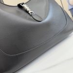 Gucci Jackie 1961 Large Full Black Leather 1 Gucci Jackie 1961 Large Replica Full Black Leather