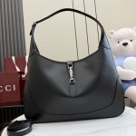 Gucci Jackie 1961 Large Full Black Leather 9 Gucci Jackie 1961 Large Replica Full Black Leather