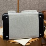 hac40cargo_black-white4 Hermès HAC 40 Cargo replica - palladium hardware
