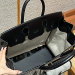 hac40cargo_black-white5 Hermès HAC 40 Cargo replica - saddle stitch closeup