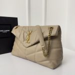 loulou35_apricot5 YSL Loulou Puffer Large Replica - Hardware Detail