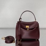 rodeo_mini_burgundy6 Balenciaga Rodeo Mini Replica - Compact Crossbody View